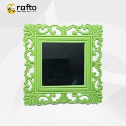Vintage Ornate Wall Mirror Green