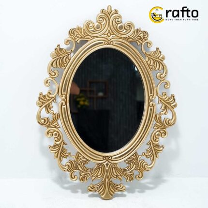 Vintage Ornate Wall Mirror Golden