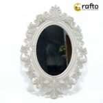 Vintage Ornate Wall Mirror Gray